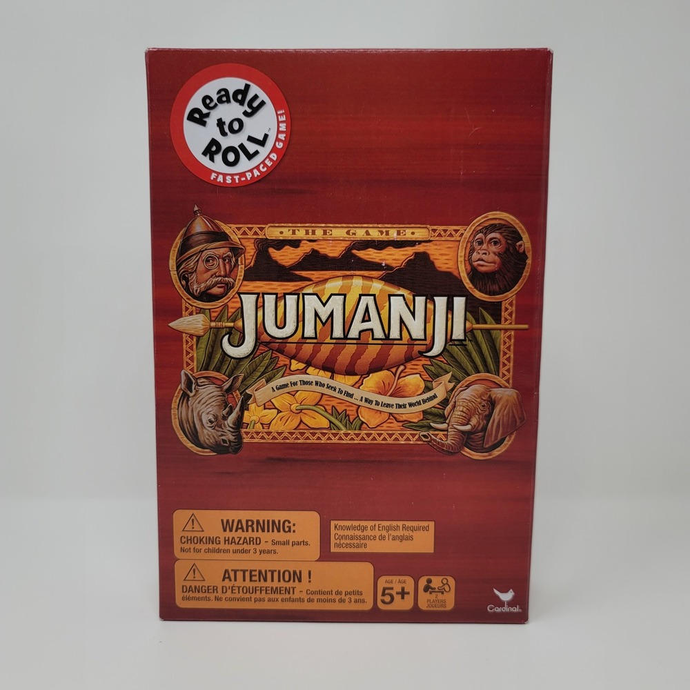 Jumanji The Game‎ Ready to Roll Fast-Paced Board Game Cardinal 2 Players Age 5+
